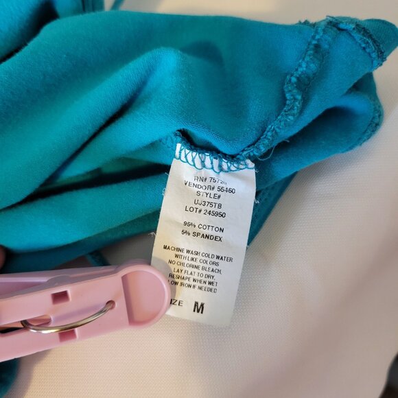 Set/Lot of 3 basic tank tops - 2 teal blue and 1 grey - Size medium - Picture 13 of 13